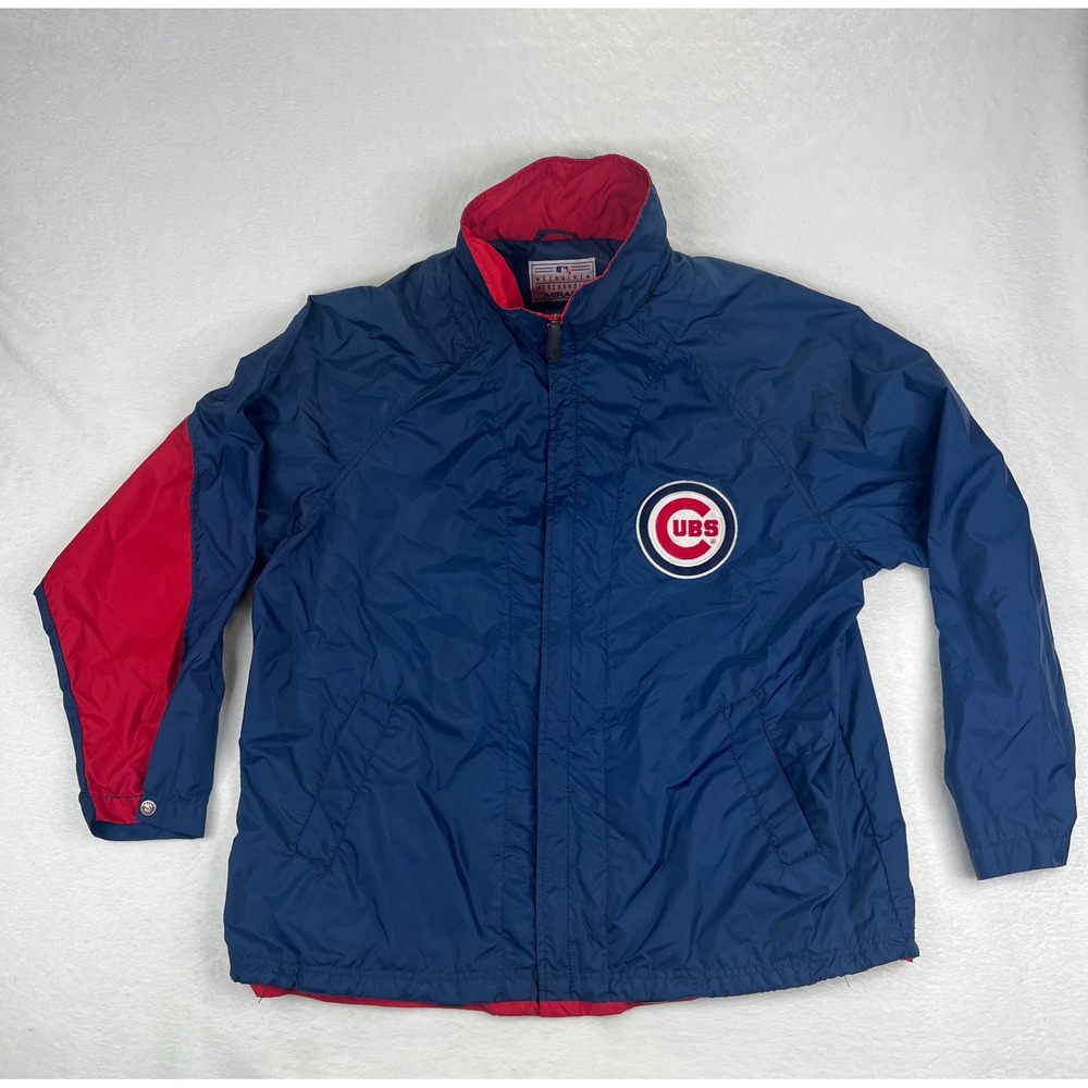 Chicago Cubs MLB Baseball Jacket Windbreaker Mirage Mens‎ Sz XL (No size tag)